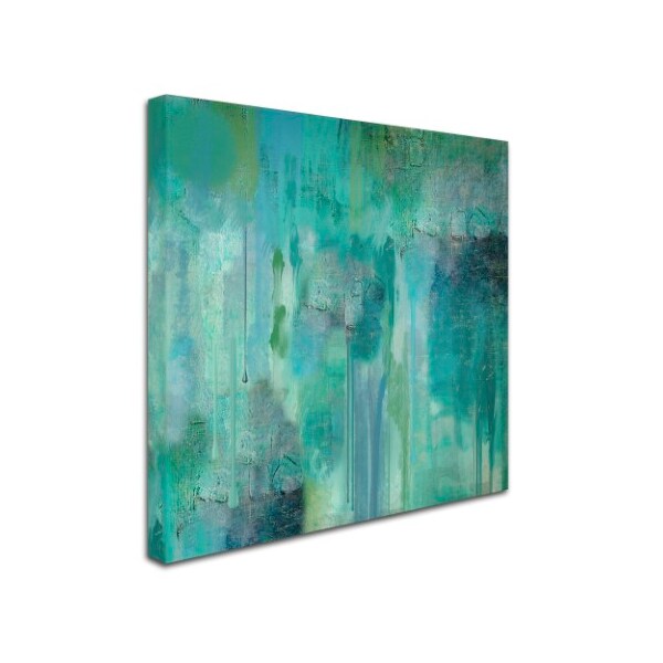 Color Bakery 'Aqua Circumstance II' Canvas Art,18x18